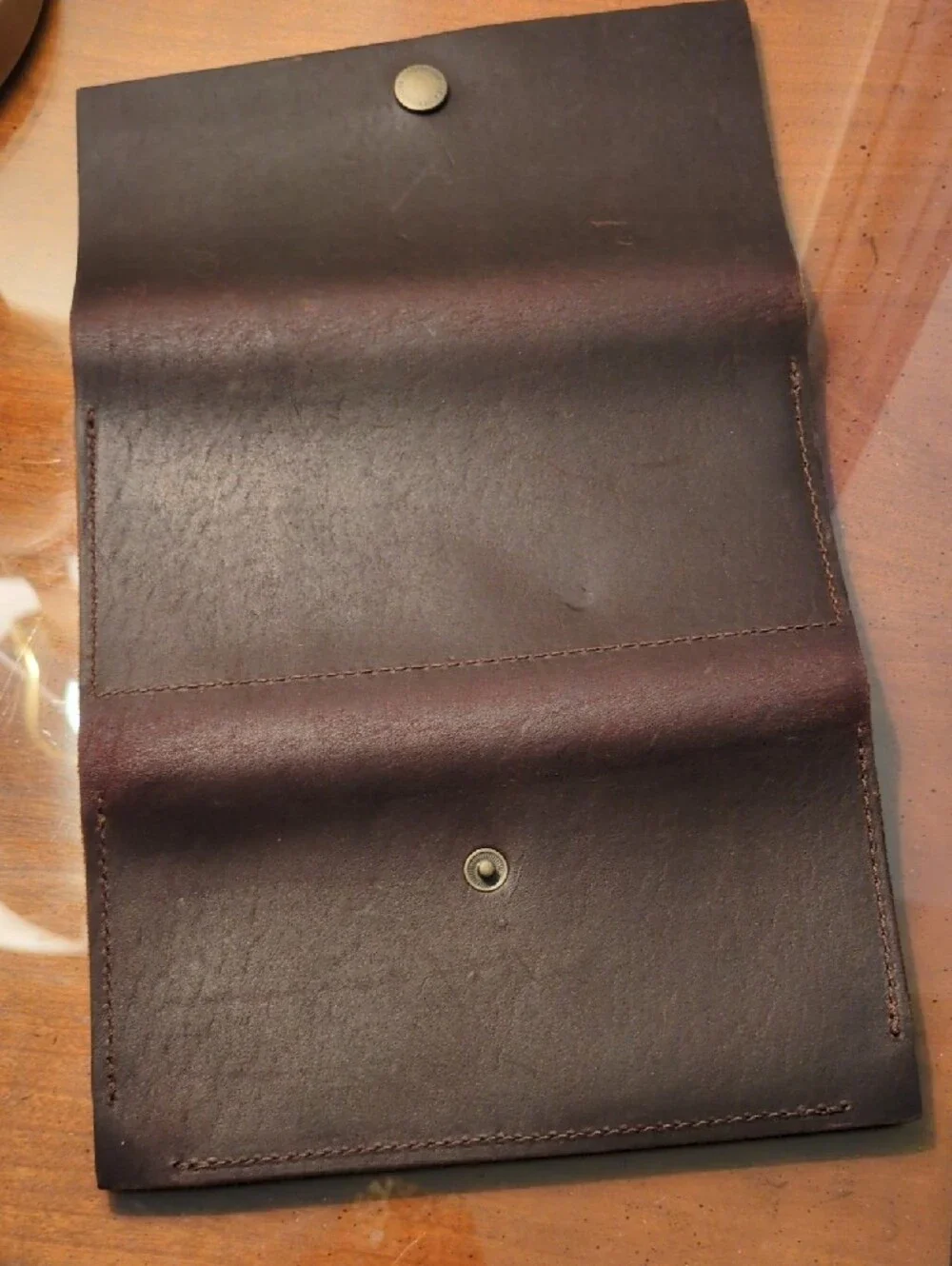 Portland Leather Rancher Wallet In Color 'Grizzly'